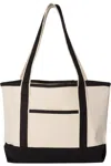 Q-tees 34.6l Large Canvas Deluxe Tote