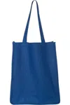 Q-tees 27l Jumbo Shopping Bag In Blue
