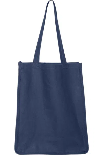 Q-tees 27l Jumbo Shopping Bag In Blue