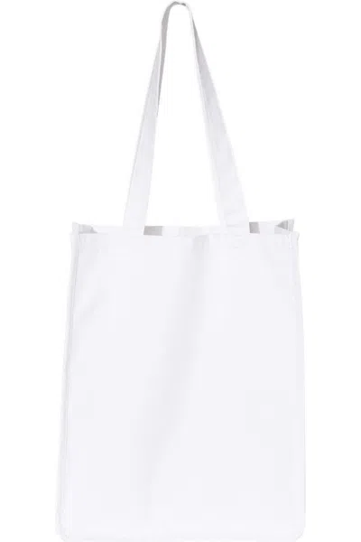 Q-tees 27l Jumbo Shopping Bag In White