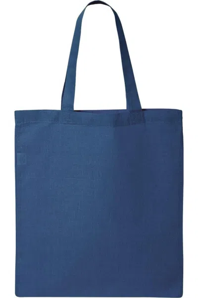 Q-tees Economical Tote In Blue