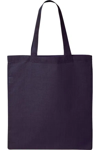 Q-tees Economical Tote In Blue