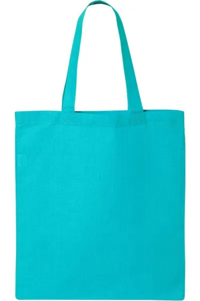 Q-tees Economical Tote In Blue