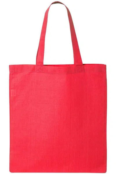 Q-tees Economical Tote In Pink