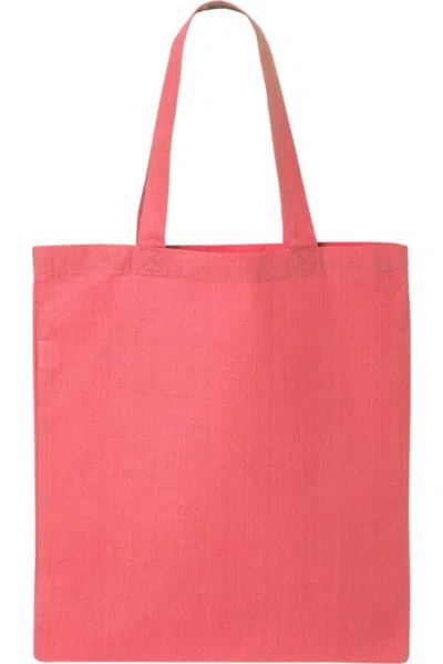 Q-tees Economical Tote In Pink