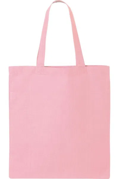 Q-tees Economical Tote In Pink