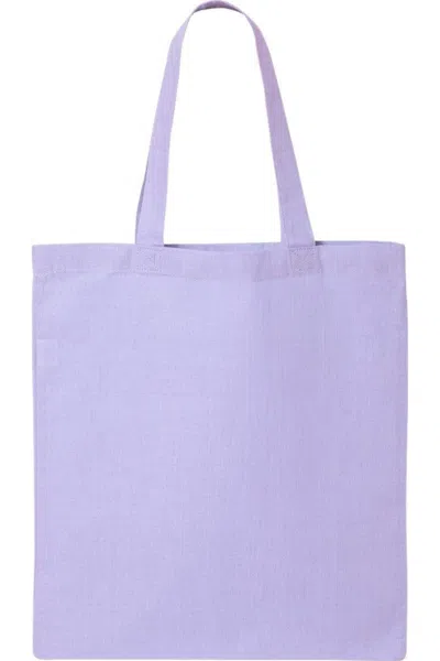 Q-tees Economical Tote In Purple