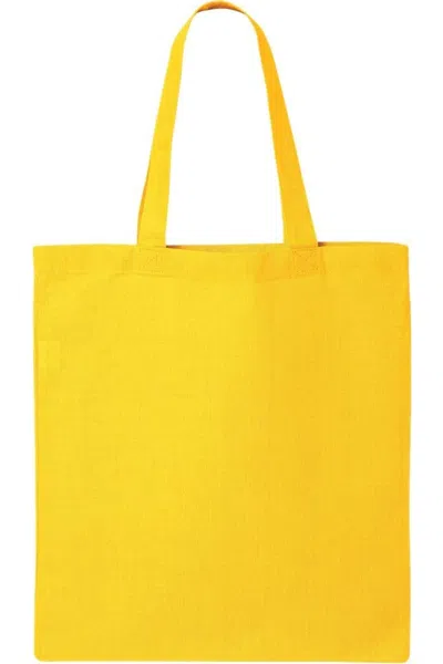 Q-tees Economical Tote In Yellow