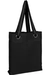 Q-tees Large Grommet Tote In Black
