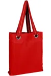 Q-tees Large Grommet Tote In Red