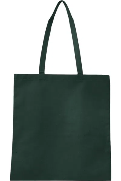 Q-tees Non-woven Tote Bag In Green