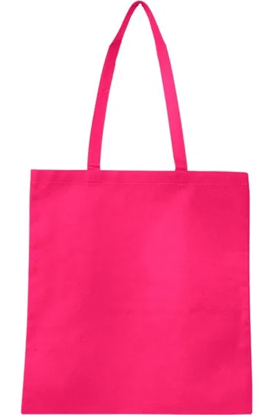 Q-tees Non-woven Tote Bag In Pink