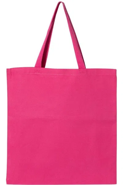 Q-tees Promotional Tote In Pink