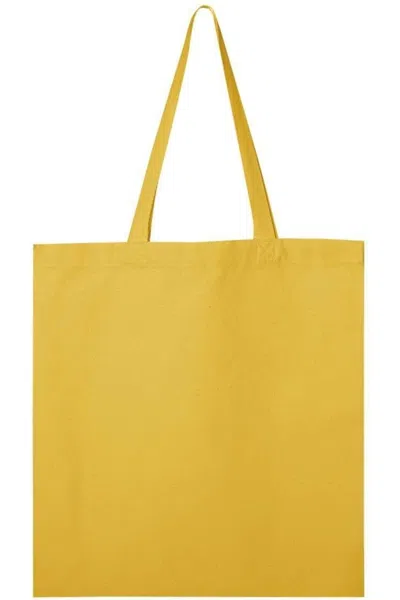 Q-tees Promotional Tote In Yellow