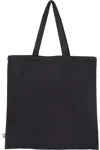 Q-tees Sustainable Canvas Bag In Black