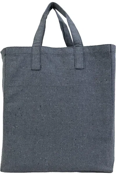 Q-tees Sustainable Grocery Bag In Blue