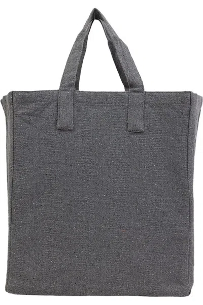 Q-tees Sustainable Grocery Bag In Grey