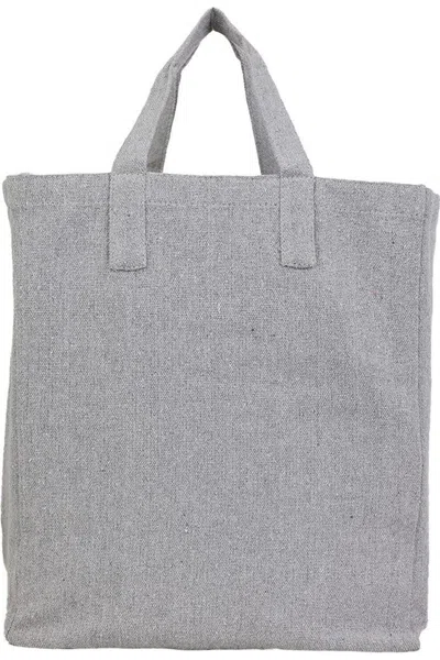 Q-tees Sustainable Grocery Bag In Grey