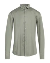 Q1 Man Shirt Military Green Size 16 ½ Cotton, Elastane