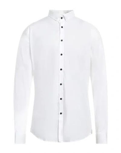 Q1 Man Shirt White Size 17 ½ Cotton, Polyamide, Elastane