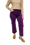 Q2 Ainsley Wide Leg Jeans In Purple In Purple