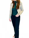 Q2 Basic Denim Jacket In Beige In Neutral