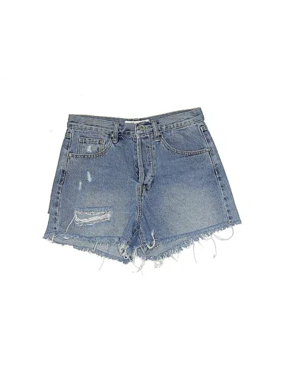 Pre-owned Q2 Collection Denim Shorts In Blue