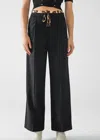 Q2 Leopard Waist Pants In Black In Black