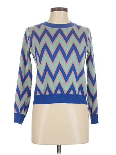 Pre-owned Q2 Pullover Sweater In Blue