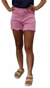 Q2 Saylor Shorts In Pink In Pink