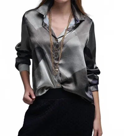 Q2 Verena Shirt In Grey In Gray