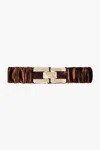 Q2 Women's Velvet Belt In Brown