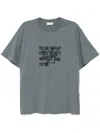 Qasimi Blurred Calligraphy T-shirt In Grey