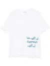 Qasimi Blurred Calligraphy T-shirt In White