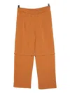 Qasimi Double-layered Track Pants In Orange