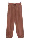 Qasimi Drawstring Track Pants In Brown