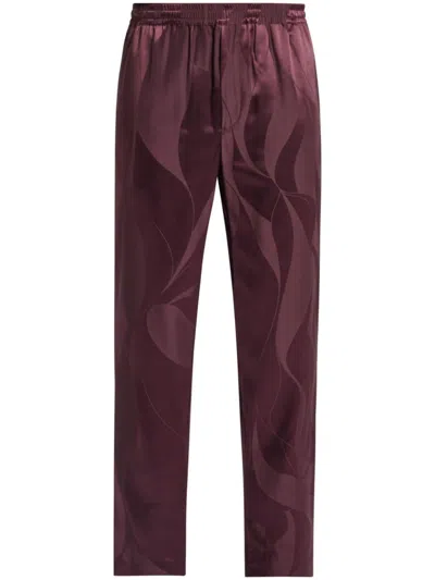 QASIMI ELASTICATED ABSTRACT-JACQUARD TROUSERS