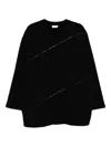 Qasimi Spiral Sweatshirt In Black