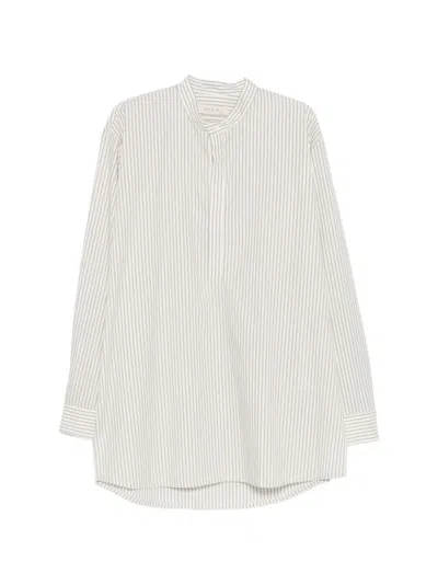 Qasimi Striped Shirt In White