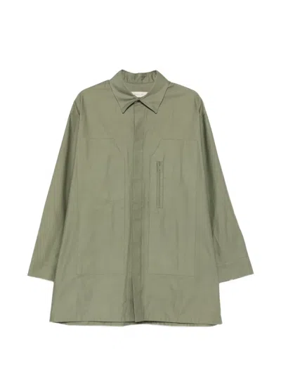 Qasimi Zip Pocket Overshirt In Green