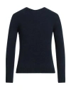 Qb24 Man Sweater Navy Size M Acrylic, Mohair Wool, Wool, Elastane In Navy Blue
