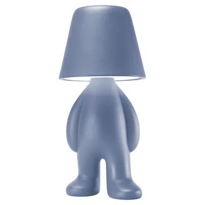 Pre-owned Qeeboo Bigger Brother Lamp In Light Blue Polyethylene By Stefano Giovannoni