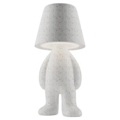 Pre-owned Qeeboo Bigger Brother Lamp Mix In White Polyethylene By Stefano Giovannoni
