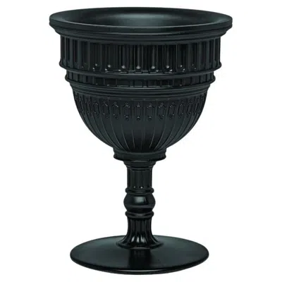 Pre-owned Qeeboo Capitol Planter And Champagne Cooler In Black Polyethylene By Studio Job
