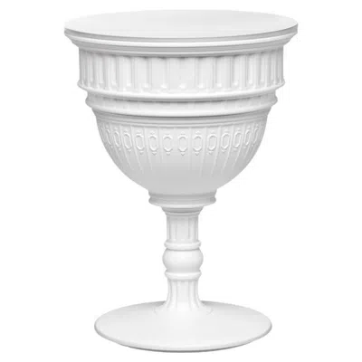 Pre-owned Qeeboo Capitol Sidetable In White Recyclable Polyethylene By Studio Job