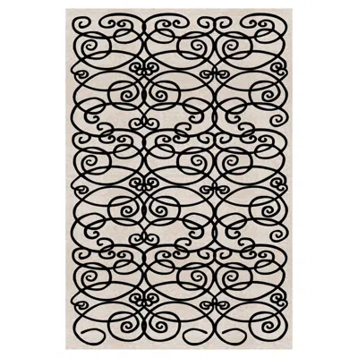 Pre-owned Qeeboo Carpet Kris Ruhs Mirring Rectangular In Brown