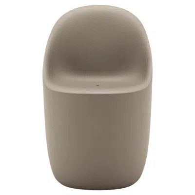 Pre-owned Qeeboo Cobble Chair In Ottawa Recyclable Polyethylene By Elisa Giovannoni In Gray