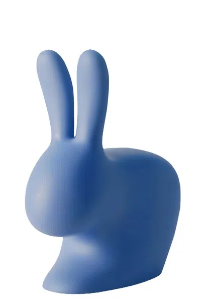 Qeeboo Decorative Accessory 'rabbit Xs Doorstopper' In Blue