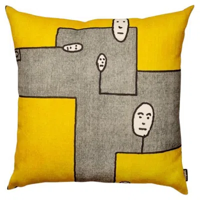 Pre-owned Qeeboo Dog Cushion In Acrylic & Polyester Fabric By Andrea Branzi In Brown