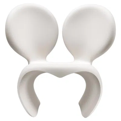 Pre-owned Qeeboo Don't F**k With The Mouse Armchair In White Recyclable Polyethylene By Ron Arad